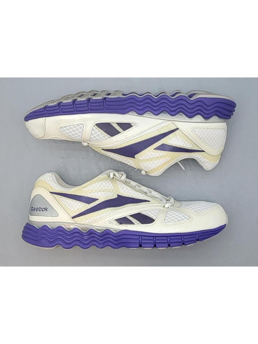 Reebok Vibetech Lightweight Athletic Shoes – Women's Size 10 – White & Purple